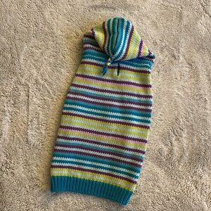 Westbound Striped Dog Sweater Size L  NWOT
